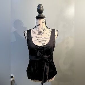 Ann Taylor Black Bow Formal Tank Size 4